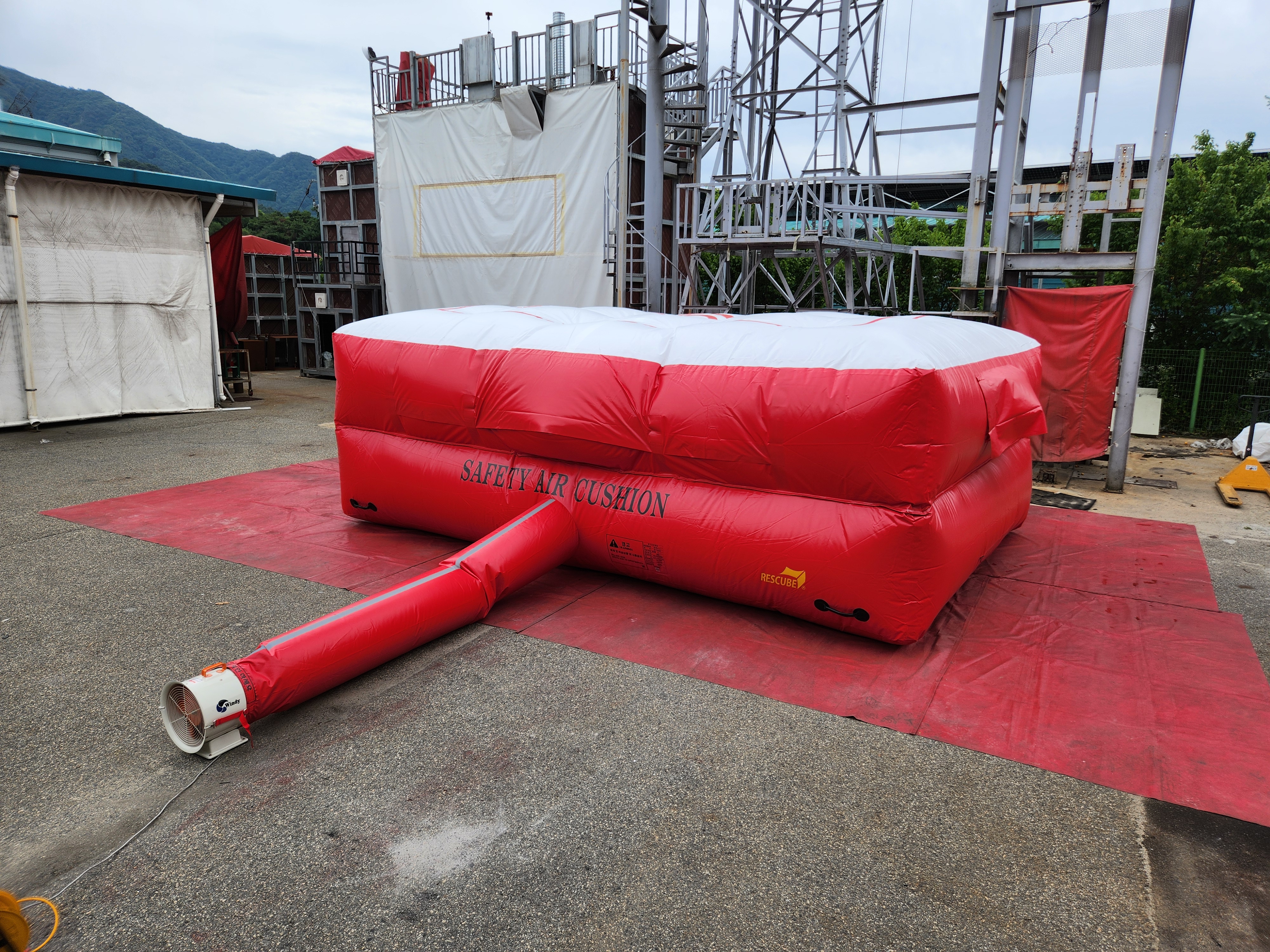 팬식 공기안전매트